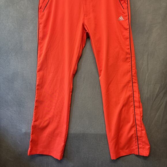 Adidas Men’s Performance Golf Pant Burnt Orange Flat Lightweight Size 34 X 30 - Picture 7 of 16